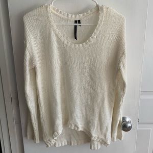 White knit sweater size small